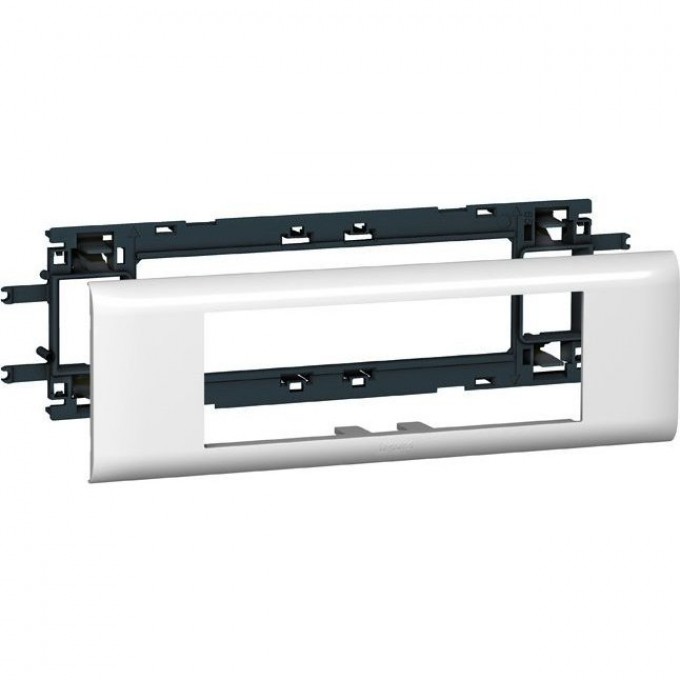Суппорт LEGRAND Mosaic - для кабель-каналов DLP с шириной крышки 65 мм - 6 модулей, белый 010956