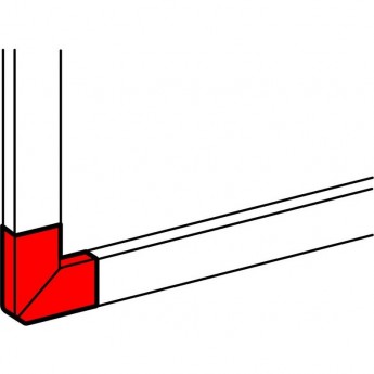Угол плоский 90° LEGRAND для односекционных кабель-каналов DLP 50х105 белый