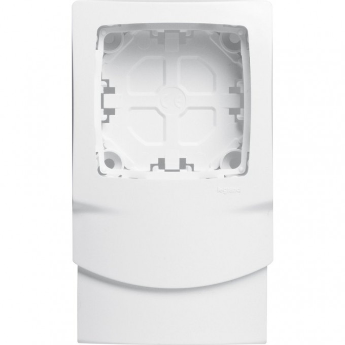 Рамка LEGRAND Oteo - для монтажа вдоль плинтуса DLPlus глубиной 20 мм 1 пост белый 031408