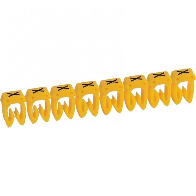 Маркер LEGRAND CAB 3 для кабеля 0,15-0,5 мм² заглавная буква X 038133