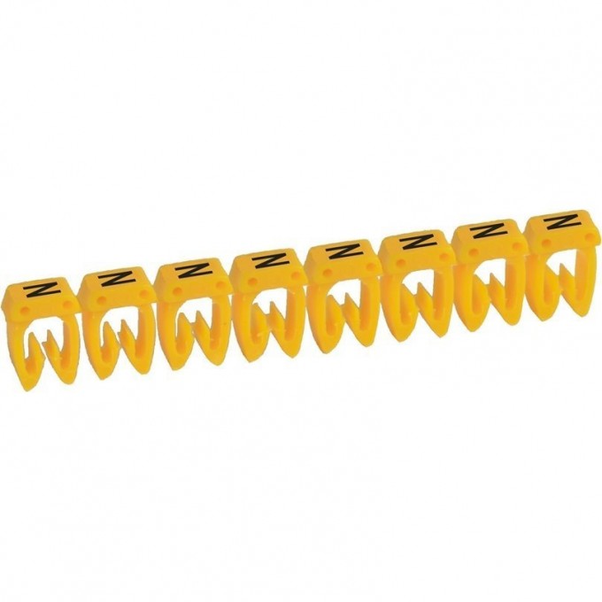 Маркер LEGRAND CAB 3 для кабеля 4-6 мм² заглавная буква N 038373