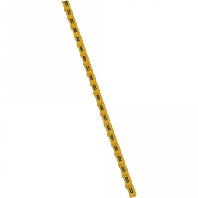 Маркер LEGRAND Duplix чёрная маркировка на желтом фоне заглавная буква B 038411