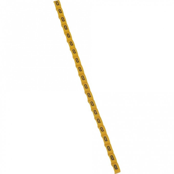 Маркер LEGRAND Duplix чёрная маркировка на желтом фоне заглавная буква Q 038426