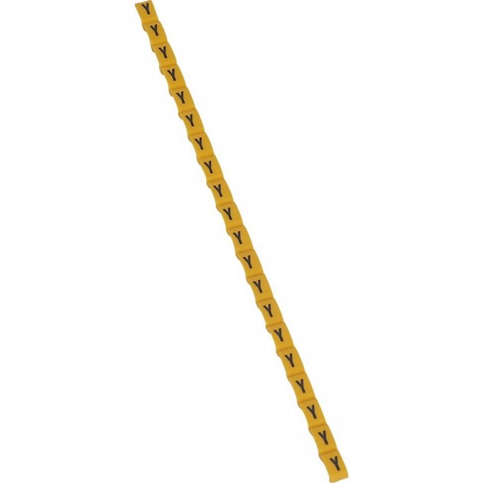 Маркер LEGRAND Duplix чёрная маркировка на желтом фоне заглавная буква Y 038434