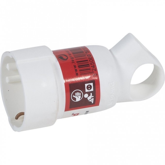 Розетка LEGRAND 2К+3 серия Элиум 16 А с кольцом пластик винтовой зажим белый 050191