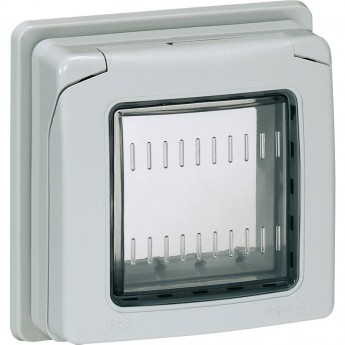 Адаптер LEGRAND P17 Tempra Pro для встраиваемого монтажа Plexo IP 55 для розеток 16 А