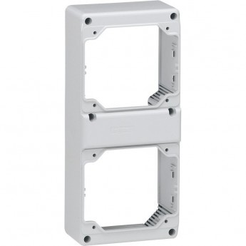 Лицевая панель LEGRAND P17 Tempra Pro 280x125 2 розетки 16 А c блокировкой-выключателем белый