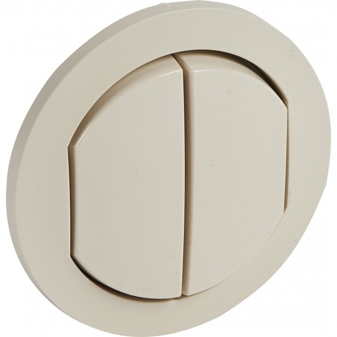 Лицевая панель LEGRAND Celiane для двойных переключателей Кат. № 2x0 670 01/31 IP 44 слоновая кость 067822