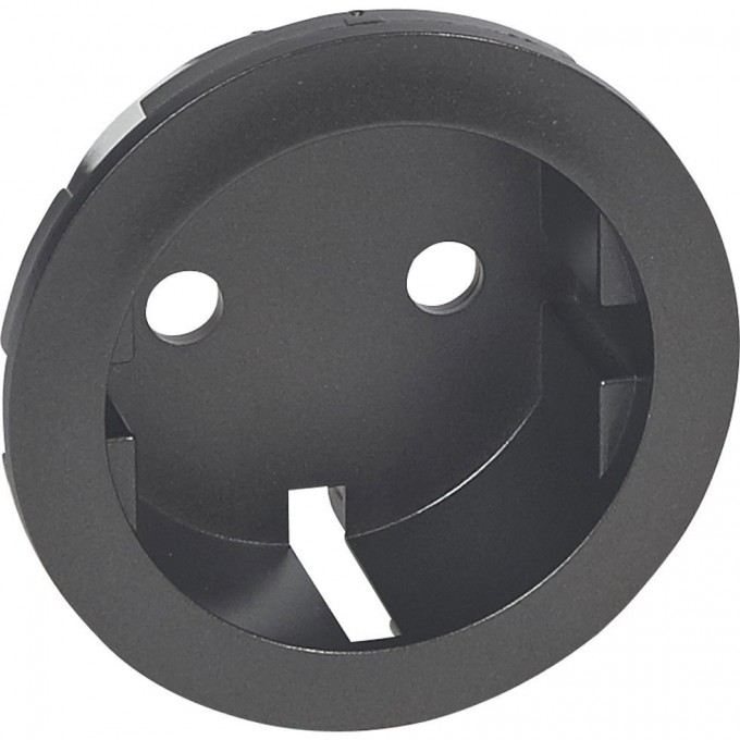 Лицевая панель LEGRAND Celiane розетка 2К+З немецкого стандарта Кат. № 0 671 53/61 графит 067931