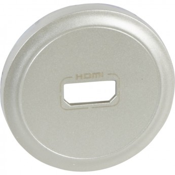 Лицевая панель LEGRAND Celiane розетка аудио/видео HDMI Кат. № 0 673 17/77 титан