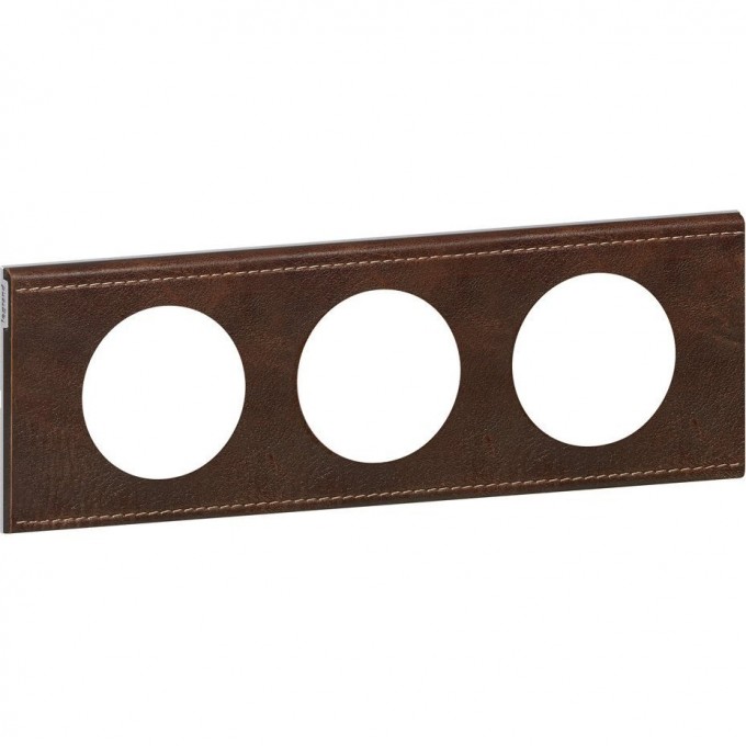 Рамка LEGRAND Celiane 3 поста кожа текстура 069403