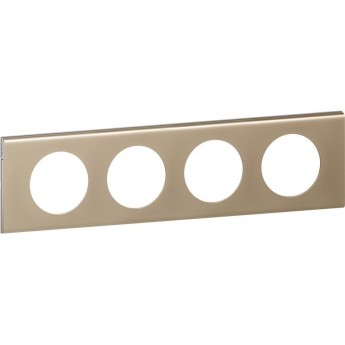 Рамка LEGRAND Celiane 4 поста никель велюр