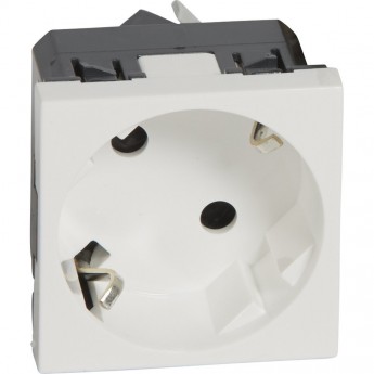 Розетка LEGRAND 2К+3 под углом 45° Программа Mosaic немецкий стандарт 2 модуля белый