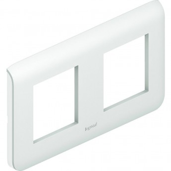 Рамка LEGRAND Mosaic 2x2 модуля горизонтальная белый