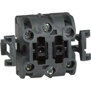 Двойной переключатель LEGRAND Oteo изделия сборные белый