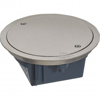 Напольная коробка круглая LEGRAND IP 66 со съемной крышкой 4 модуля нержавеющая сталь