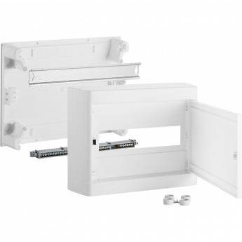 Накладной распределительный щит LEGRAND Nedbox с белой дверью 1 рейка х 12 (+1) модулей