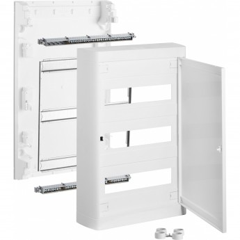 Накладной распределительный щит LEGRAND Nedbox с белой дверью 3 рейки х 12 (+1) модулей