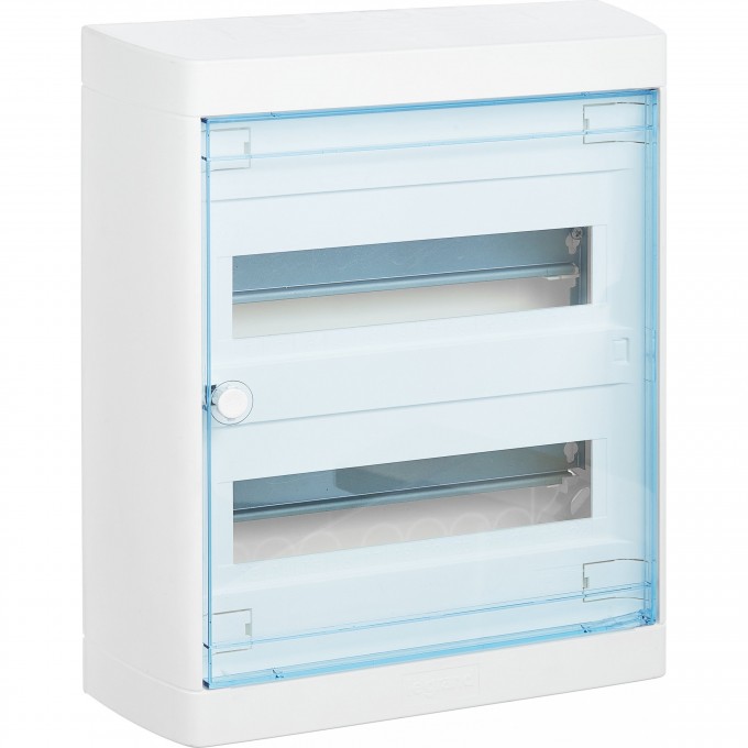 Накладной распределительный щит LEGRAND Nedbox с прозрачной дверью 2 рейки х 12 (+1) модулей 601247