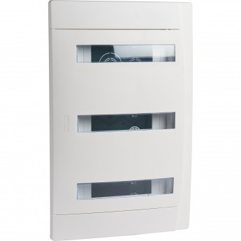 Распределительный щиток LEGRAND скрытого монтажа Practibox - с шинами PE + N - 3 рейки х 12 модулей, белый