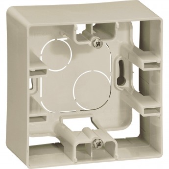 Коробка LEGRAND Etika накладного монтажа 1 пост слоновая кость