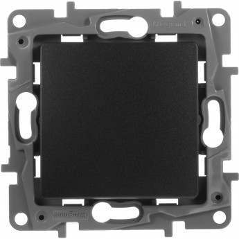 Выключатель LEGRAND Etika одноклавишный автоматические клеммы 10 AX 250 В антрацит