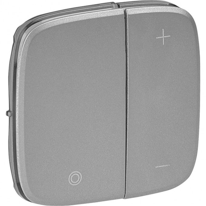 Лицевая панель LEGRAND Valena ALLURE для кнопочного светорегулятора алюминий 752087