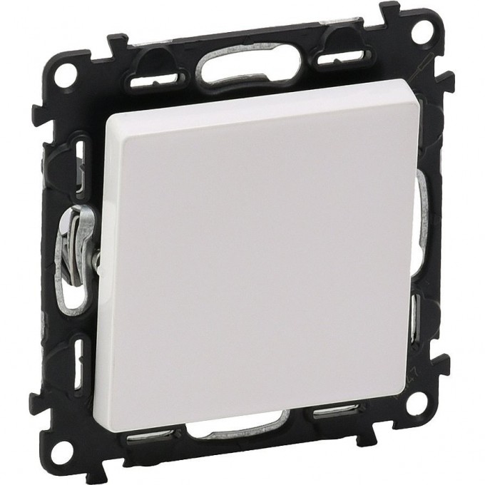 Переключатель LEGRAND Valena LIFE 10АХ 250В с лицевой панелью безвинтовые зажимы белый 752406