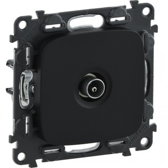 Розетка LEGRAND Valena ALLURE ТВ c топологией "звезда" 0-2400 МГц с лицевой панелью антрацит