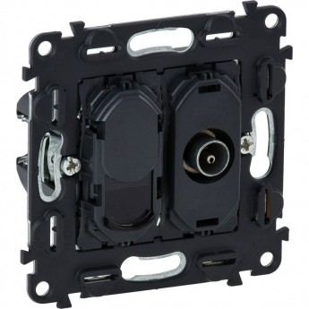 Розетка LEGRAND Valena IN'MATIC TV "звезда"/RJ45 Кат.6 UTP