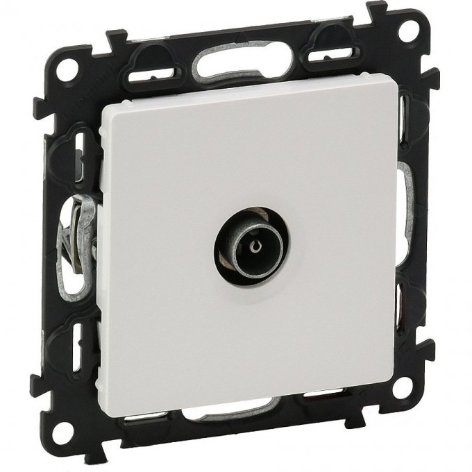 Розетка LEGRAND Valena LIFE ТВ оконечная 10дБ 0-862 МГц с лицевой панелью белый 753460