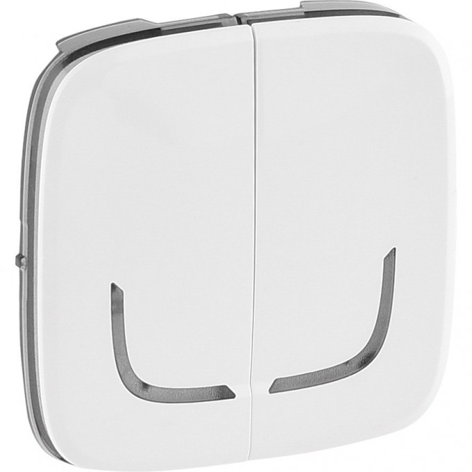 Лицевая панель LEGRAND Valena ALLURE MyHome Play Zigbee для выключателя-радиоприемника 2-канального белый 754775