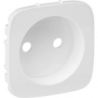 Лицевая панель Valena ALLURE силовой розетки 2К белая