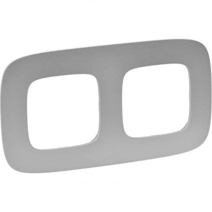 Рамка LEGRAND Valena ALLURE 2-постовая универсальная алюминий 754392