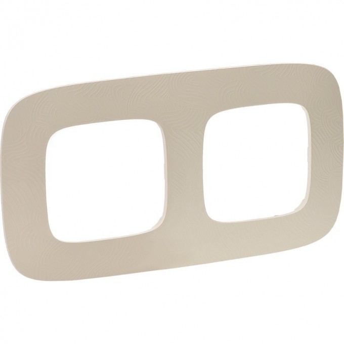Рамка LEGRAND Valena ALLURE 2-постовая универсальная тиснение бежевое 754382