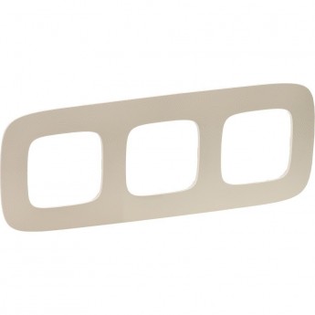 Рамка LEGRAND Valena ALLURE 3-постовая универсальная тиснение бежевое