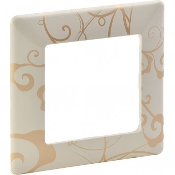Рамка LEGRAND Valena LIFE "Ампир бежевый", 1-постовая универсальная, бежевая