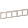 Рамка LEGRAND Valena LIFE "Слоновая кость", 5-постовая универсальная, кремово-белый 754045