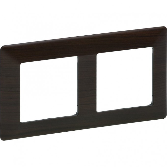 Рамка LEGRAND Valena LIFE "Темное дерево", 2-постовая универсальная, дерево 754172