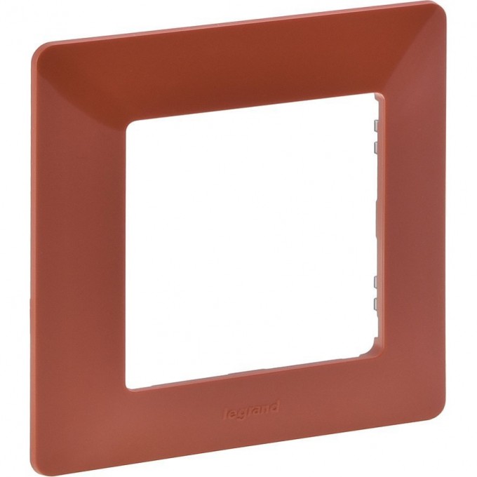 Рамка LEGRAND Valena LIFE "Терракота", 1-постовая универсальная, красный 754071
