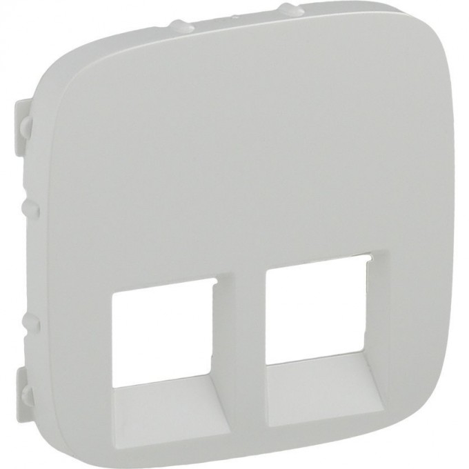 Лицевая панель LEGRAND Valena ALLURE для двойных телефонных/информационных розеток белая 755425