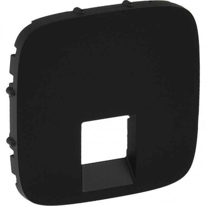 Лицевая панель LEGRAND Valena ALLURE для одиночных телефонных/информационных розеток антрацит 755418