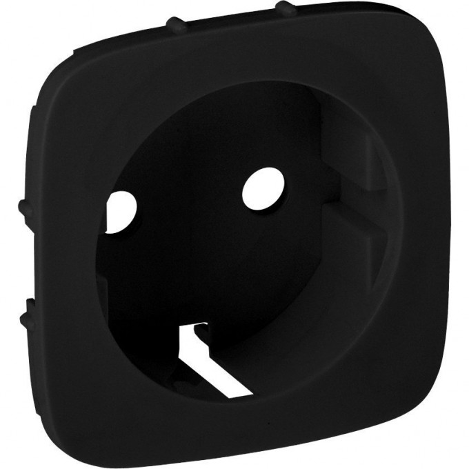 Лицевая панель LEGRAND Valena ALLURE для силовой розетки 2К+З с зажимами 6кв.мм антрацит 755258