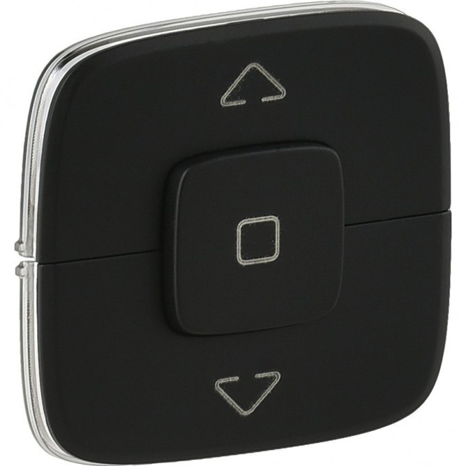 Лицевая панель LEGRAND Valena ALLURE для выключателя жалюзи и рольставней антрацит 755148