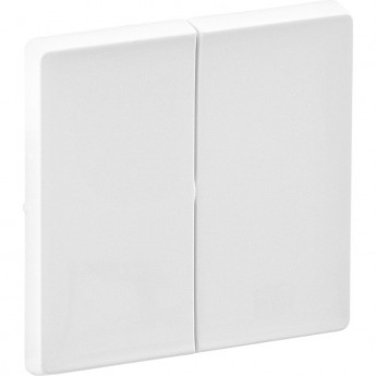 Лицевая панель LEGRAND Valena LIFE для двухклавишного выключателя белая