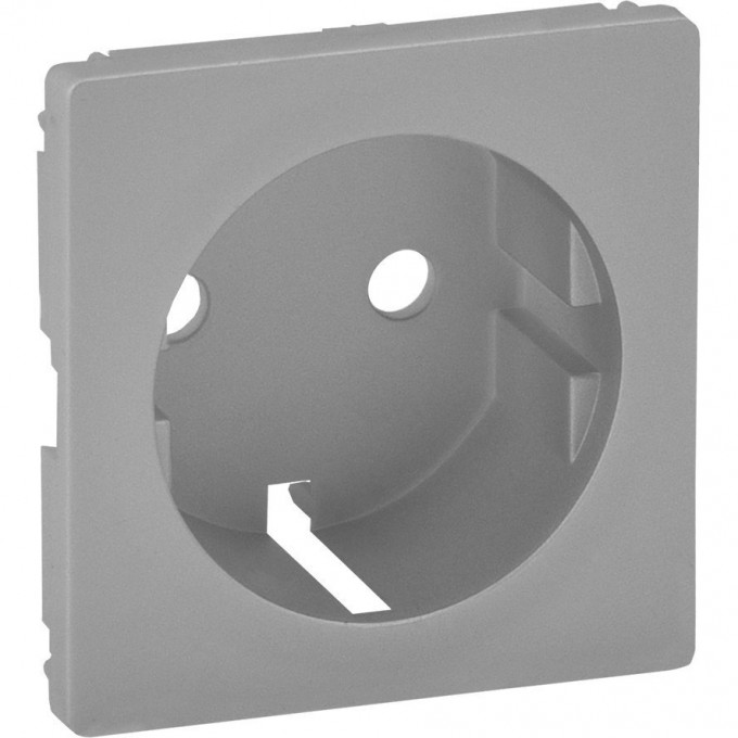 Лицевая панель LEGRAND Valena LIFE для силовой розетки 2К+З с зажимами 6кв.мм алюминий 755252