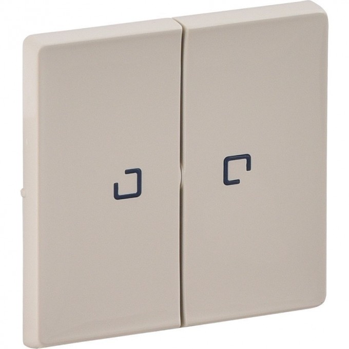 Лицевая панель LEGRAND Valena LIFE для выключателя двухклавишного с подсветкой слоновая кость 755221