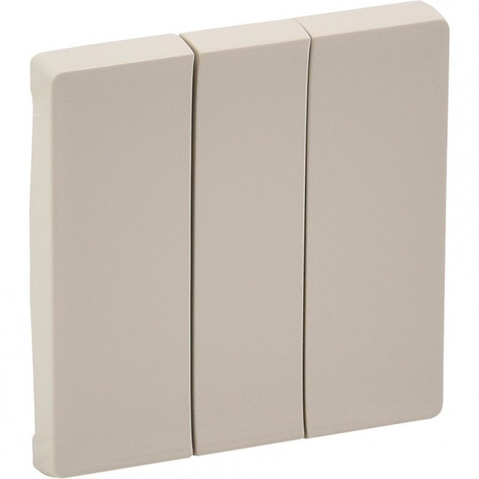 Лицевая панель LEGRAND Valena LIFE для выключателя трехклавишного слоновая кость 755031