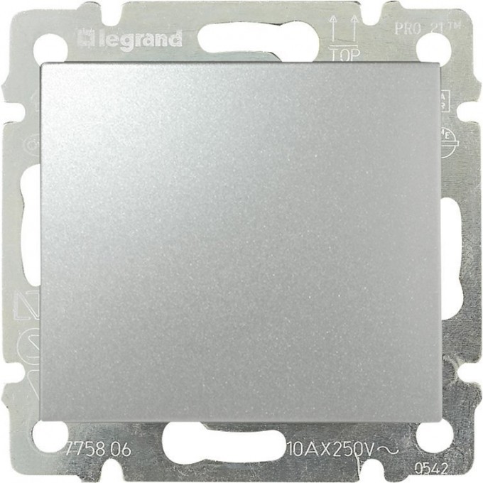 Переключатель промежуточный LEGRAND Valena 10 A 250 В алюминий 770107