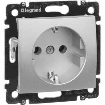 Силовая розетка LEGRAND Valena 2К+3 на винтах 10/16 А 230/250 В алюминий